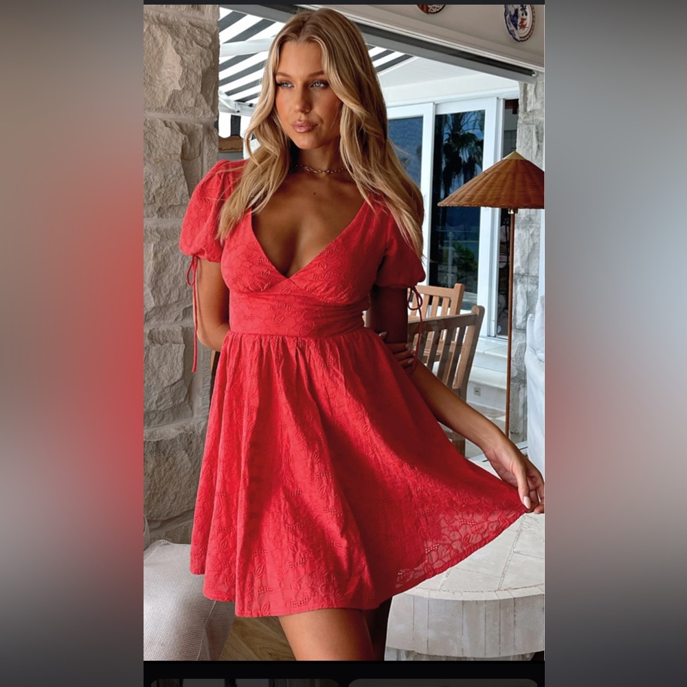 White Fox Boutique Red Mini Dress